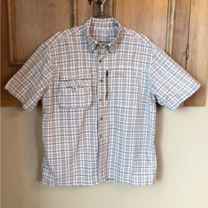 Men’s Natural gear plaid outdoor fishing shirt